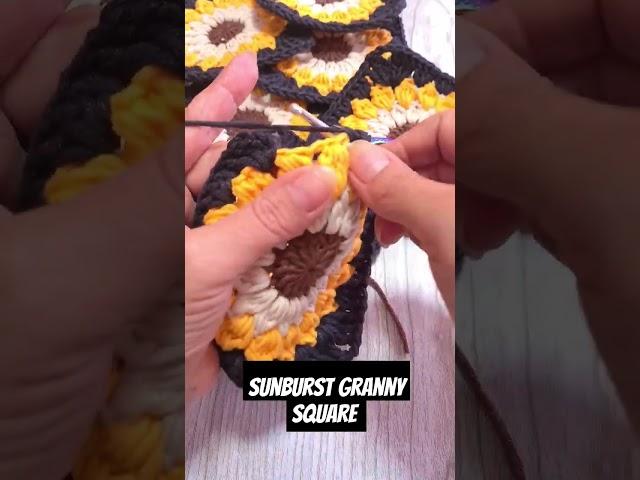 my favourite granny square. sunburst granny
