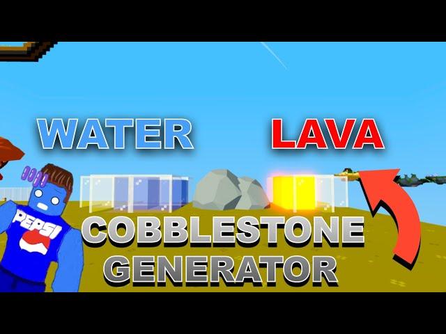 I Made A Working *COBBLESTONE GENERATOR* In Roblox Islands (Pet + Lava Update)