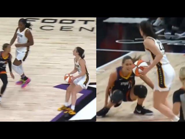 CAITLIN CLARK DESTROYING HER DEFENDER AND ELECTRIFYING LOGO SHOT AGAINST PHOENIX MERCURY