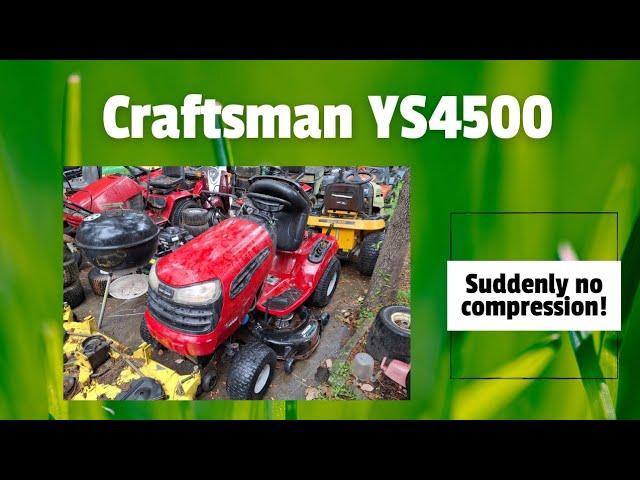 Craftsman YS4500 suddenly no compression: Diagnosing and fixing a popped valve seal