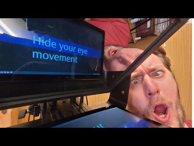 How to use a Teleprompter or Autocue | Hide your eye movement