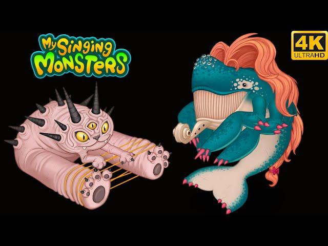 Rare Bowhead, Rare Cataliszt - Comparison (My Singing Monsters) 4k