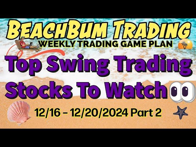 Top Swing Trading Stocks to Watch  | 12/16 – 12/20/24 | AMDY ENPH ULTY BDRY SARK SRTY AEHR & More