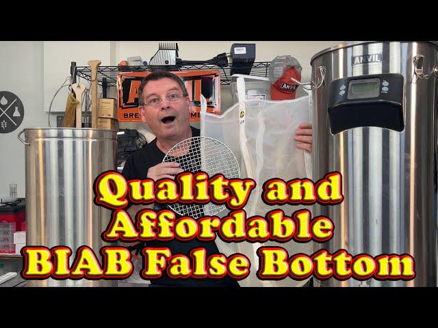 Affordable False Bottom for BIAB Homebrewers using All in One Brewing Systems