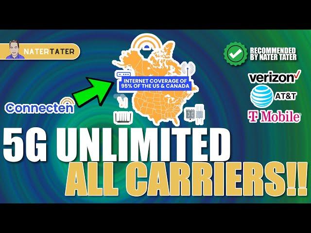 Unlimited 5G Mobile Internet Solution: Connecten for AT&T, Verizon, and T-Mobile!