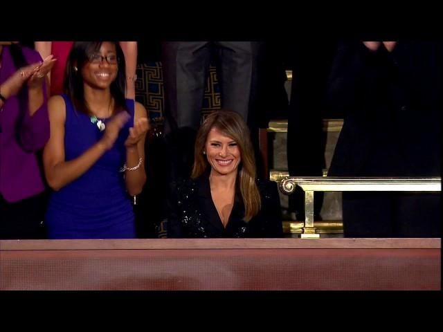 WATCH: Melania Trump Receives Standing Ovation At The Address To Congress