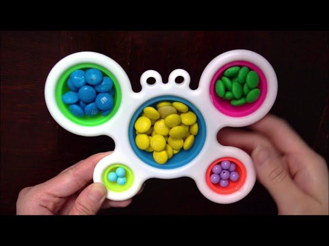 Rainbow Colors DIY Pop it, M&M DIY ideas Pop it Fidget Toys