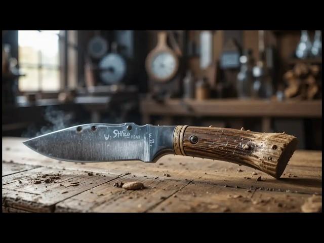 From Forest to Forge: Crafting a Custom Knife from Antler and Steel 