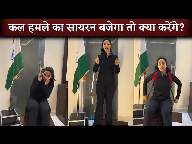 Major Khushboo Patani (Disha Patani's Sister) Make Very Important Video To Mock Drill | Must Watch