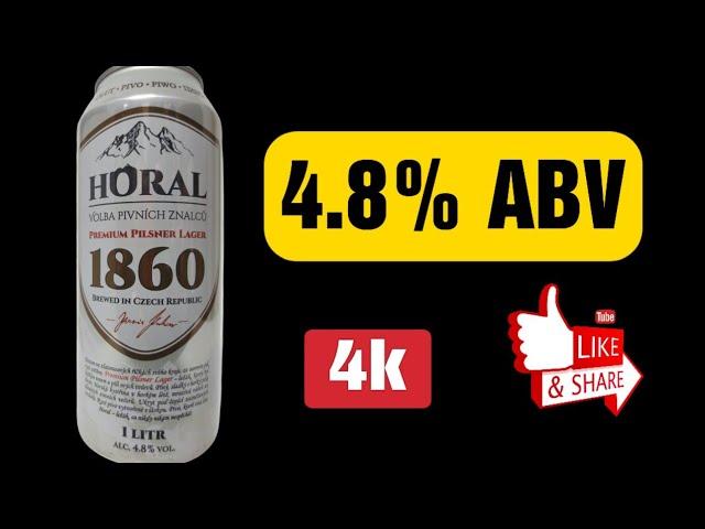 HORAL CHOICE OF BEER CONNOISSEURS PREMIUM PILSNER LAGER 1860 BREWED IN CZECH REPUBLIC (CZ) 1000CL