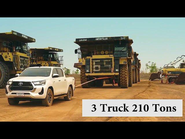 Toyota Hilux Revo (2022)  New Hilux Revo, GD SUPER POWER engine drag a giant Truck