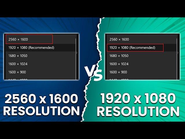 2560X1600 Resolution vs 1920X1800 Resolution - Which Screen Resolution Is Better?