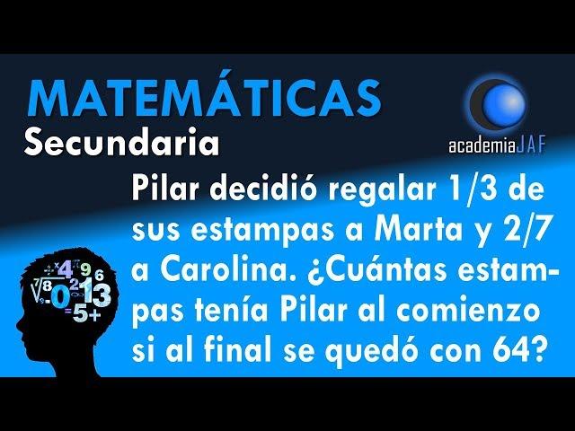 Ecuaciones con fracciones - Ejemplo problema resuelto Matemáticas ejercicios para practicar