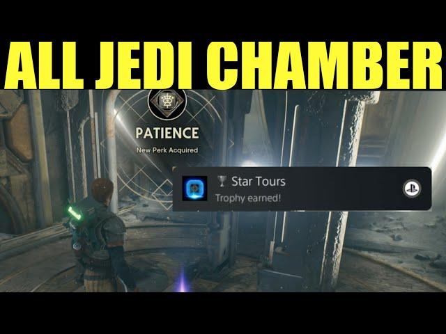 how to "discover and complete all jedi chambers" Jedi Survivor (Star Tours tours trophy guide)