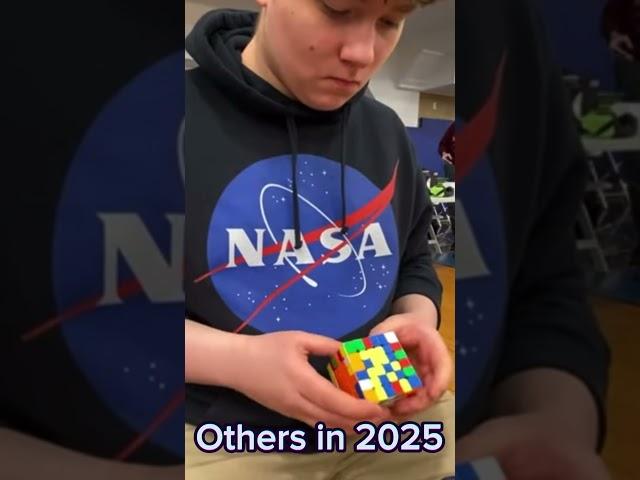 Others in 2025 vs US IN 2025 ! #shorts#viral#popular#speedcubing#competition