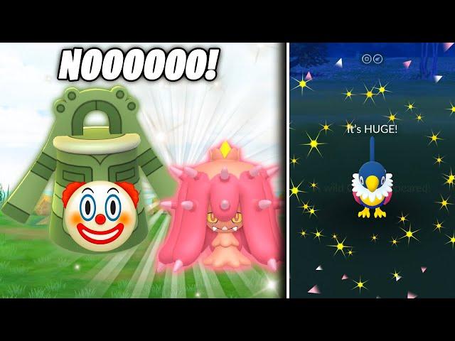 HOW COULD POKEMON GO DO THIS?! Shiny BOOSTED Mareanie & Chatot Spawns!