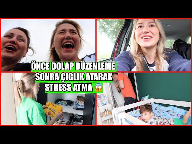  DOLAP DÜZENLEDİM SONRA KIZ KARDEȘİMLE STRESS ATTTIK