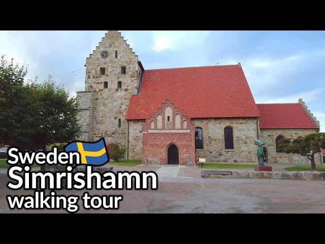 Sweden, walking tour of Simrishamn, a coastal town on the south east coast of Sweden