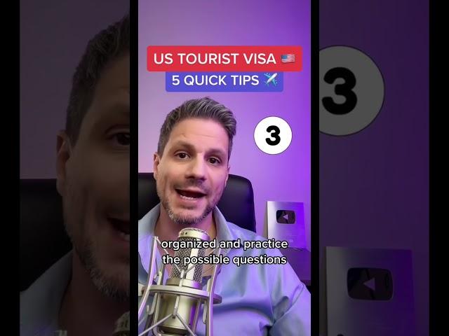 ️ US Tourist Visa TIPS!