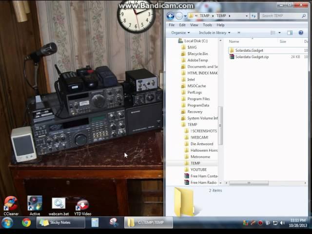 Free HAM Radio Solar Data Desktop Gadget App N0NBH)