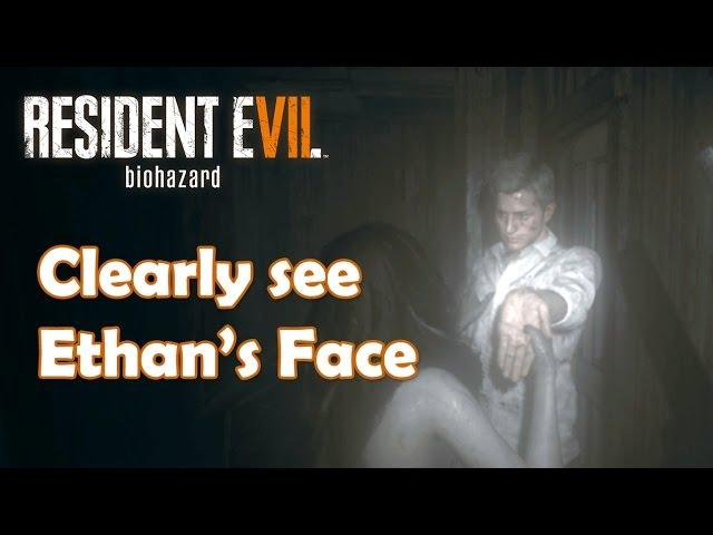 Resident Evil 7 - Ethan's Face ingame (very clear)