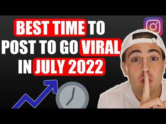 Instagram LEAKS The BEST Time To Post on Instagram In July 2022 (not what you think)