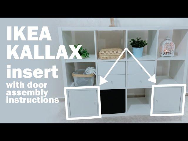 IKEA KALLAX insert with door assembly instructions