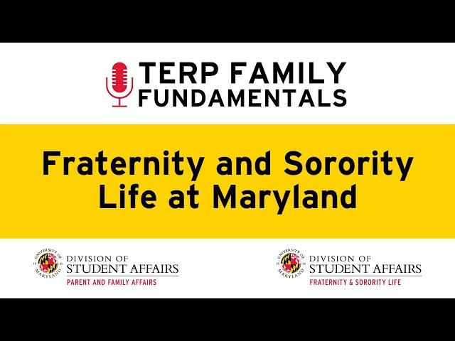 Fraternity & Sorority Life at Maryland