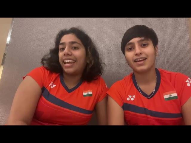 Ashwini Bhat and Shikha Gautam, the Ace Indian badminton players wishing World Badminton day