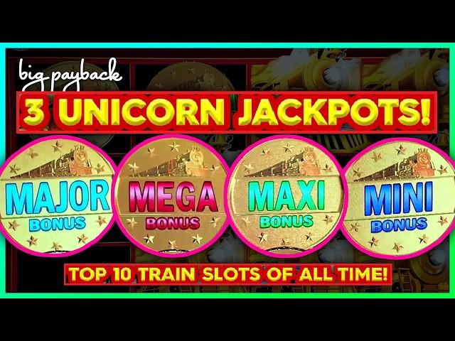 3 JACKPOTS! Top 10 TRAIN SLOTS of ALL TIME!