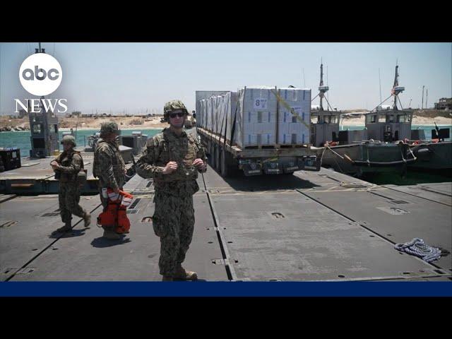 First close-up look at the $230 million US-built pier in Gaza