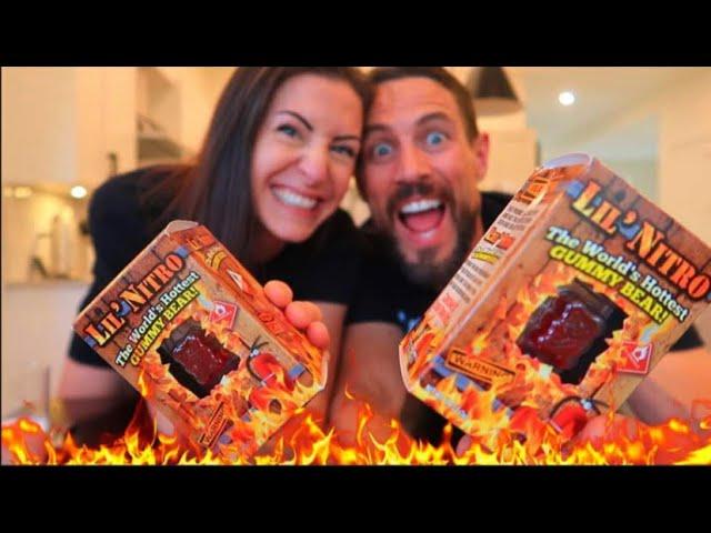  EXTREME  WORLD'S HOTTEST GUMMY BEAR CHALLENGE-LIL NITRO FEATURING SARAH  9 MILLION SCOVILLE