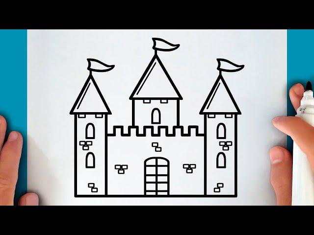 HOW TO DRAW A CASTLE