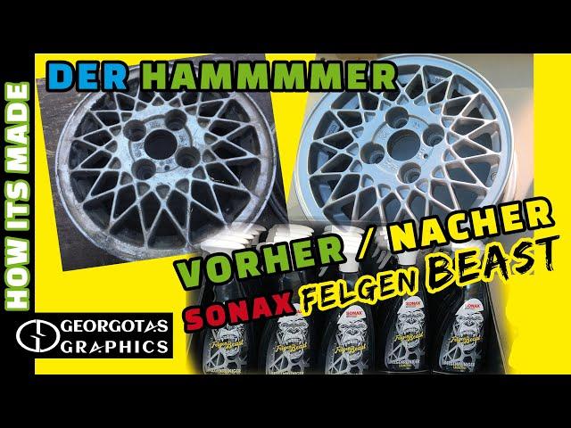 @ Der Hammer Vorher Nacher Sonax Felgenbeast