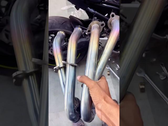 Kawasaki z900 Titanium header change  #kawasaki #ninja #bike