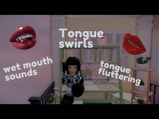 Roblox ASMR  tongue swirling and flutters(INTENSE)