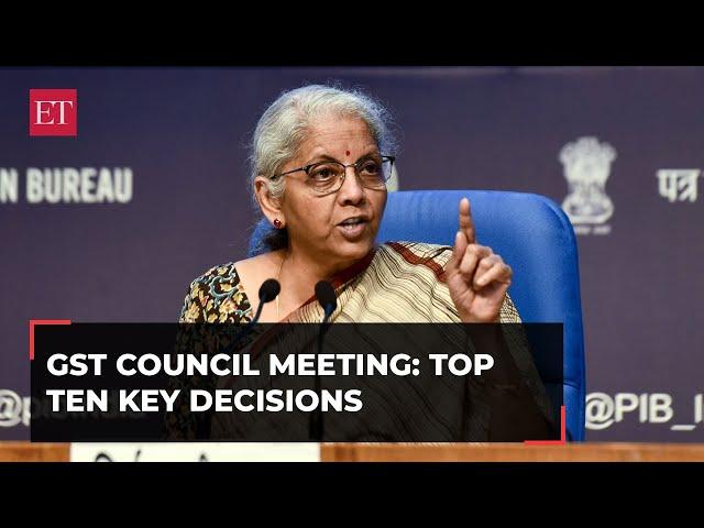 GST Council Meeting: From biometric authentication to railways services exemption, top key decisions