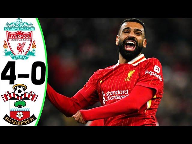 Liverpool vs Southampton 4-0 - All Goals and Highlights - 2024  SALAH