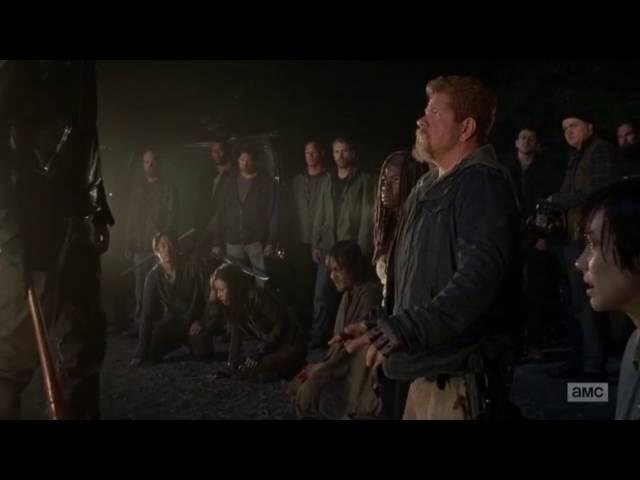 Walking Dead Negan Kills Glen and Abraham Scene - Glen And Abraham Deaths Scene