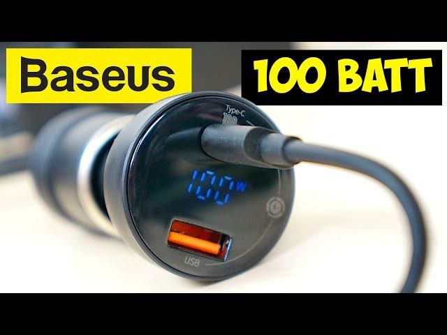 МОЩНЫЙ ЗАРЯДНИК В ПРИКУРИВАТЕЛЬ Baseus 100W CCZX-01  ДЛЯ НОУТБУКОВ, СМАРТФОНОВ PD PPS QC4 Type-C