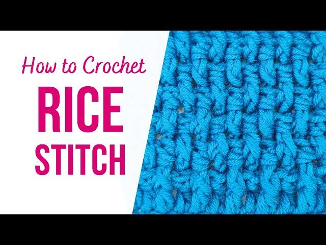 How to Crochet Rice Stitch | Step by Step | US Terms