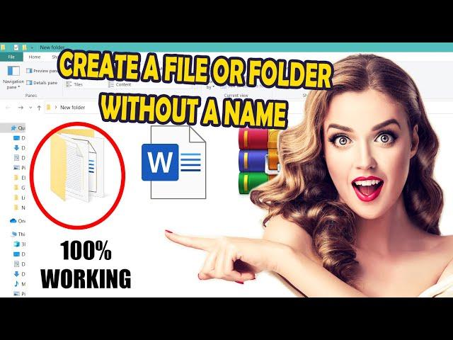 Create Files Or Folders Without Any Name | annie Mei