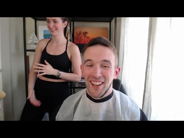 Streamer lets his girlfriend shave his head - Part 3