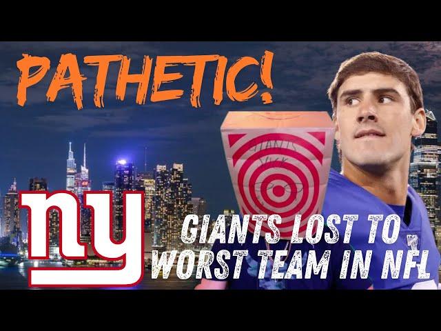 The New York Giants Are PATHETIC! WORST TEAM IN THE NFL! Lose 20-17 To Panthers Reaction!