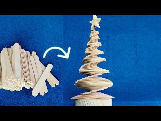 Amazing woodworking skills / Christmas tree making // Increíbles habilidades para trabajar la madera