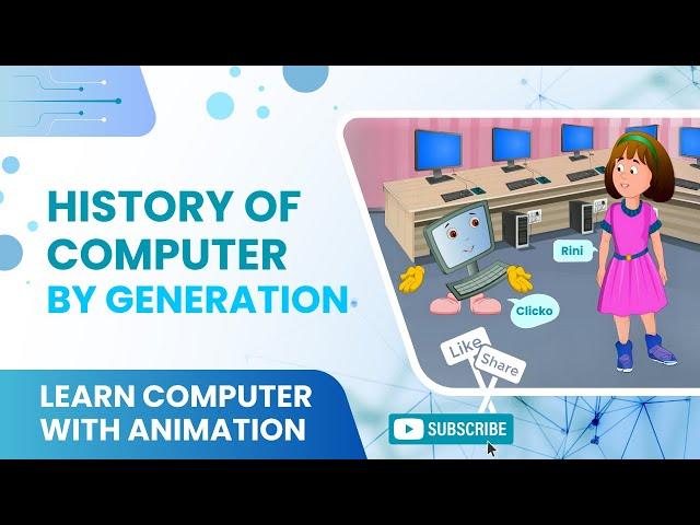 Basics of Computers | History of Computer by Generation | Computer Evolution [ Animation ]