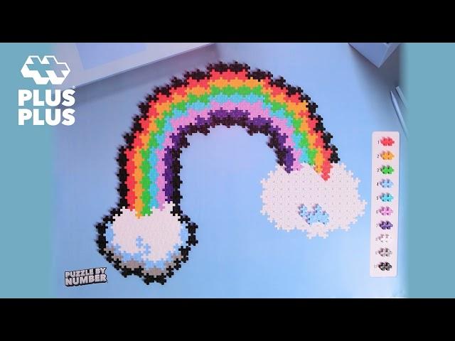 Plus-Plus Puzzle By Number - Rainbow