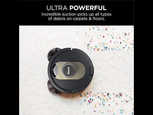 Shark AV2501AE AI Robot Vacuum , Perfect for Pet Hair, Wi-Fi Connected, Carpet & Hard Floor, Black..