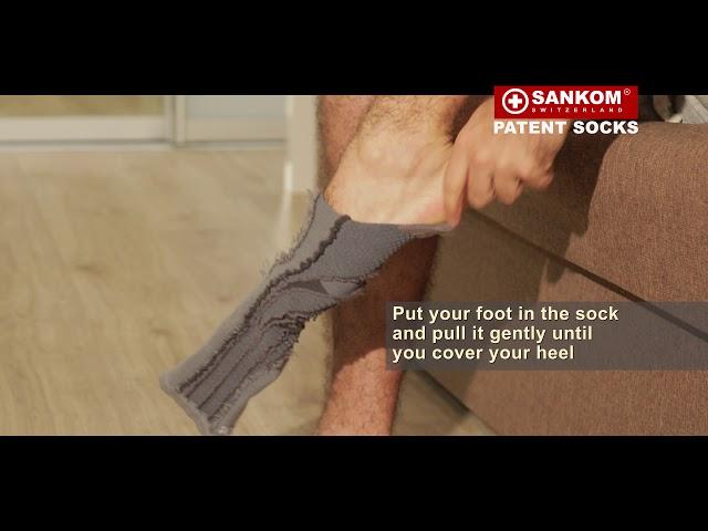 Easy to wear SANKOM Patented Compression Socks