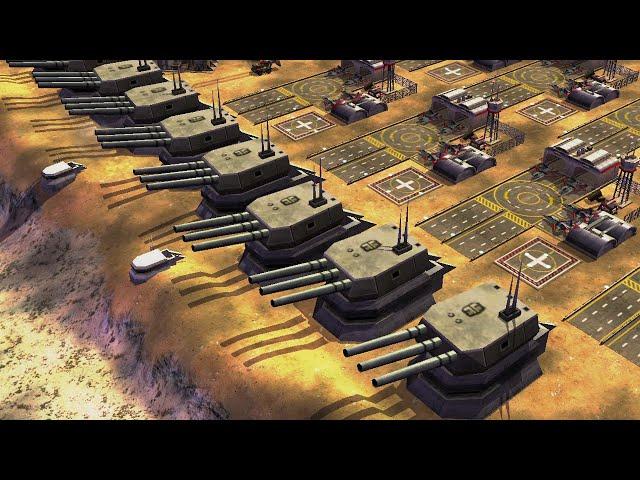 General Ironside vs 7 China BOSS - Command & Conquer Generals Apocalyptic